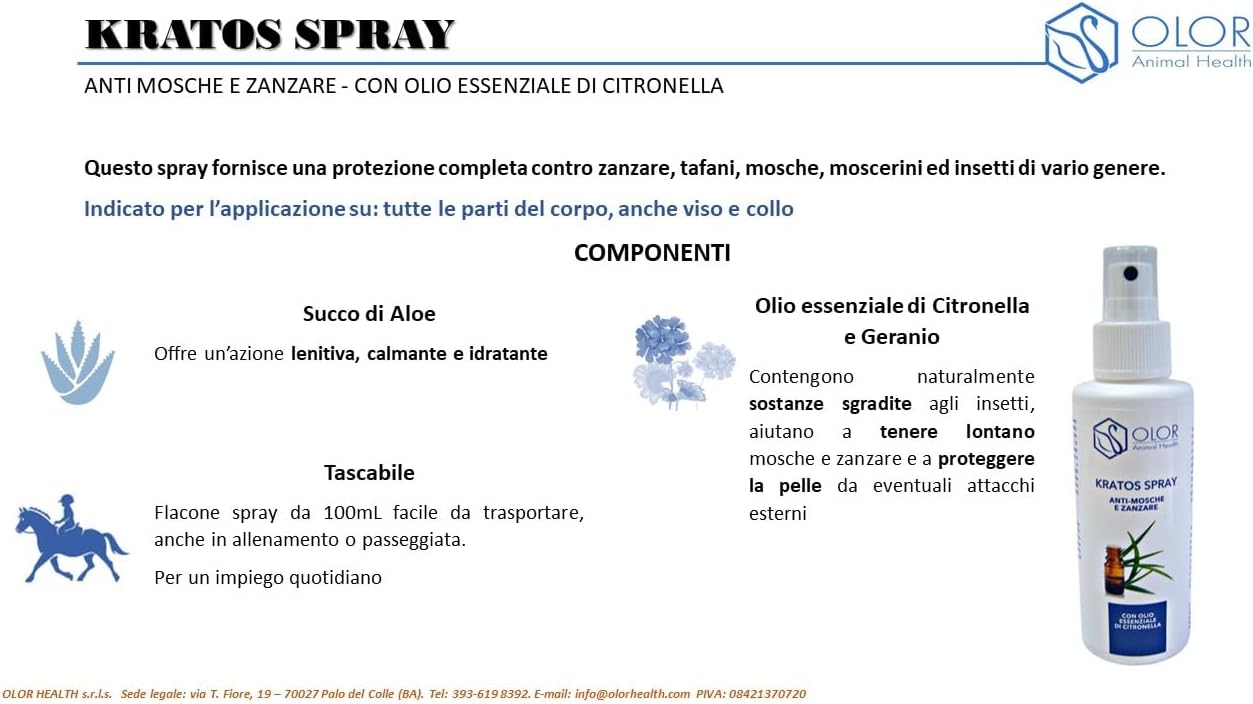 KRATOS SPRAY Anti mosche e zanzare 100ml