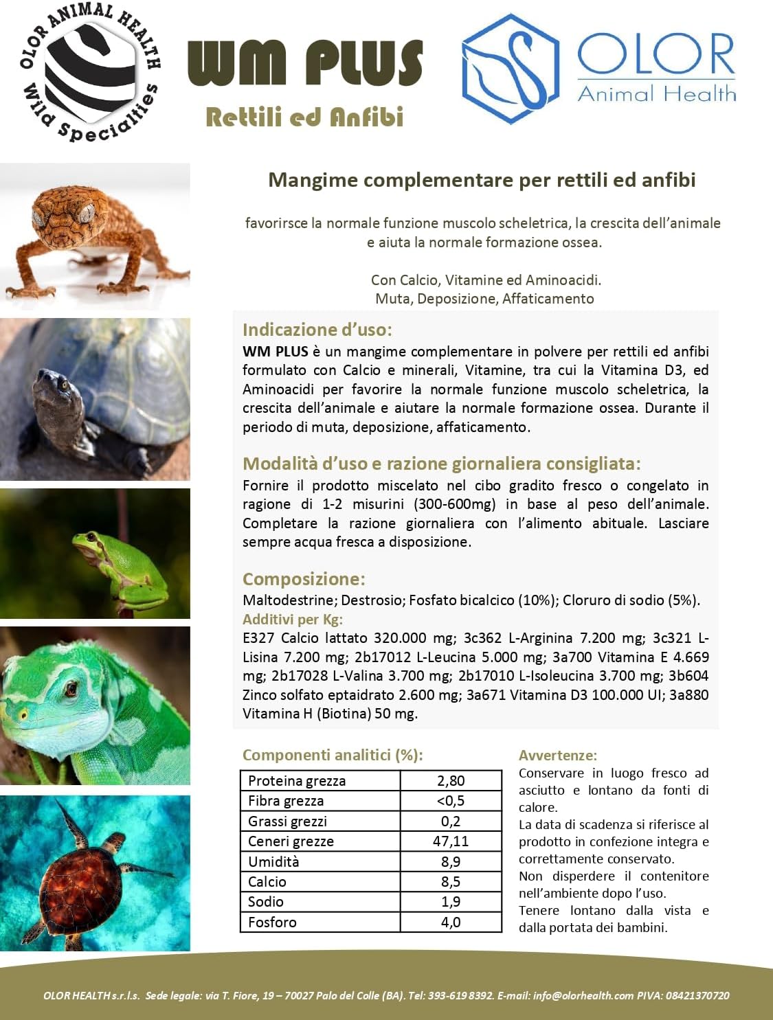 WM Plus rettili e anfibi