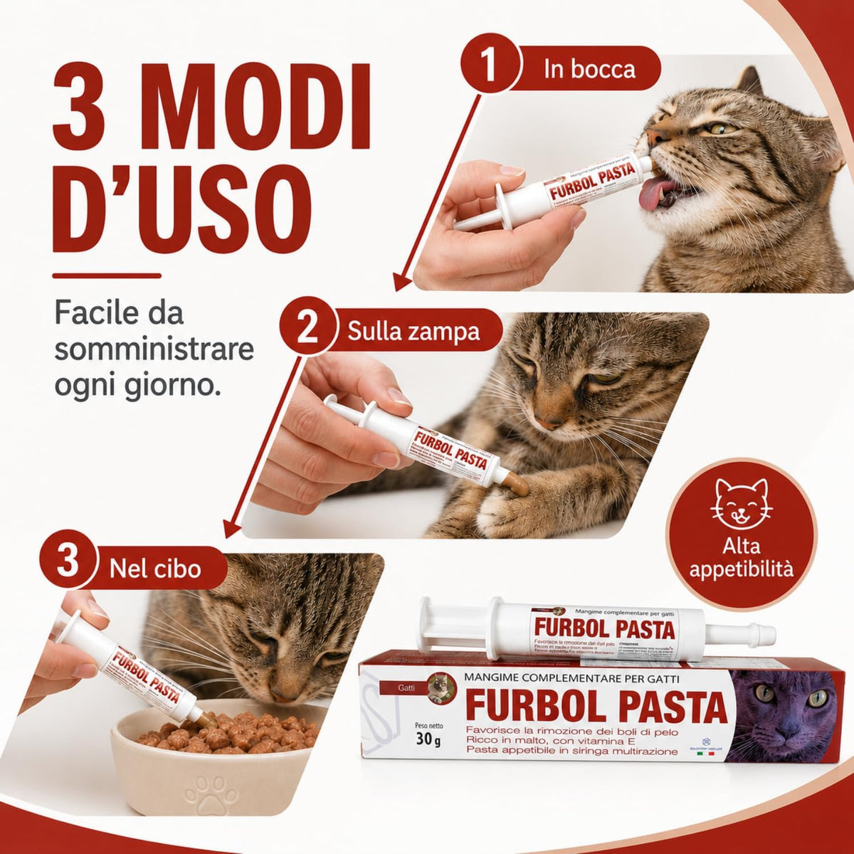 Furbol pasta gatti