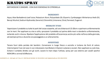 KRATOS SPRAY anti mosche e zanzare