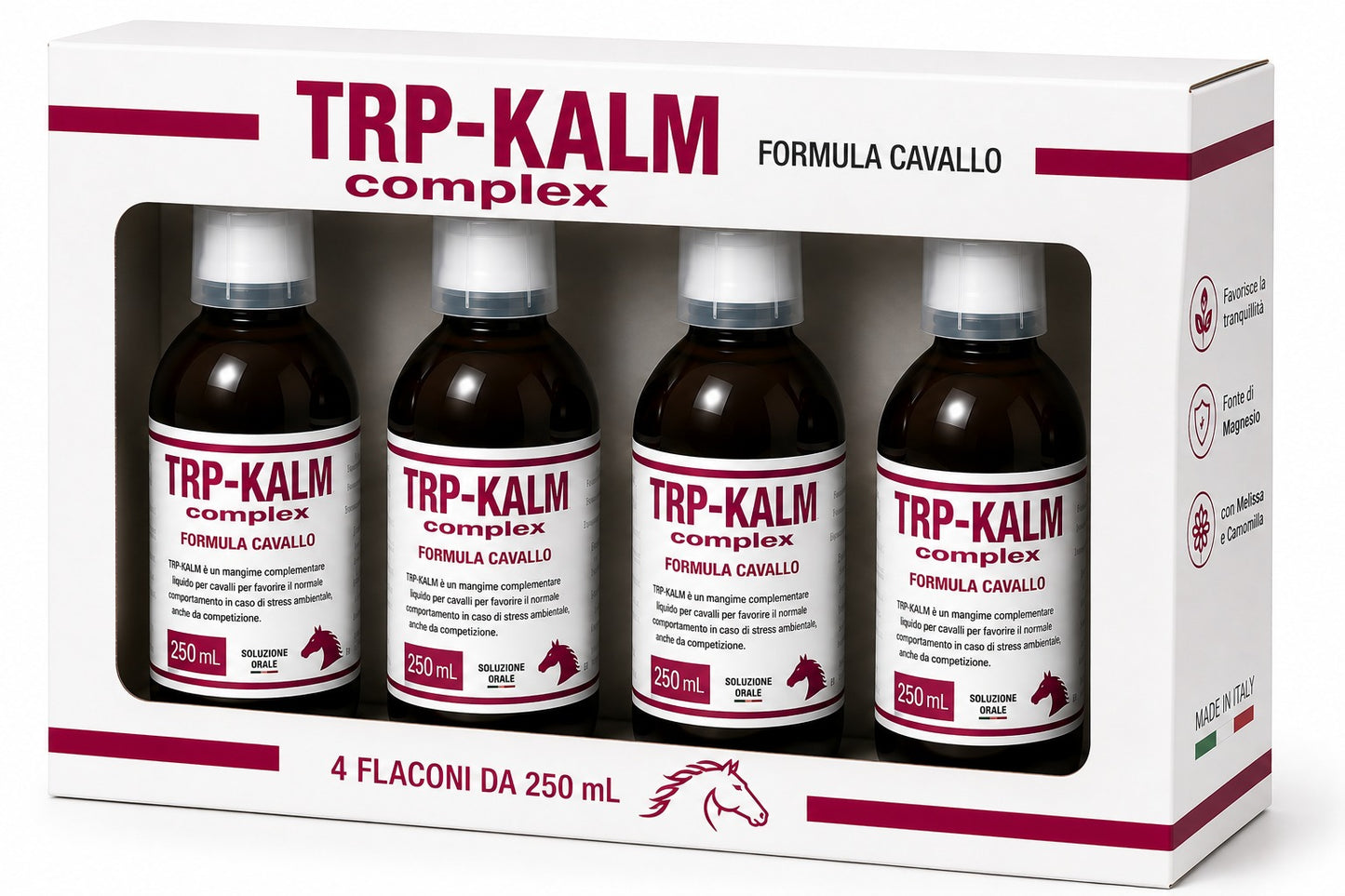 Box 4x - TRP KALM COMPLEX formula cavallo 250ml